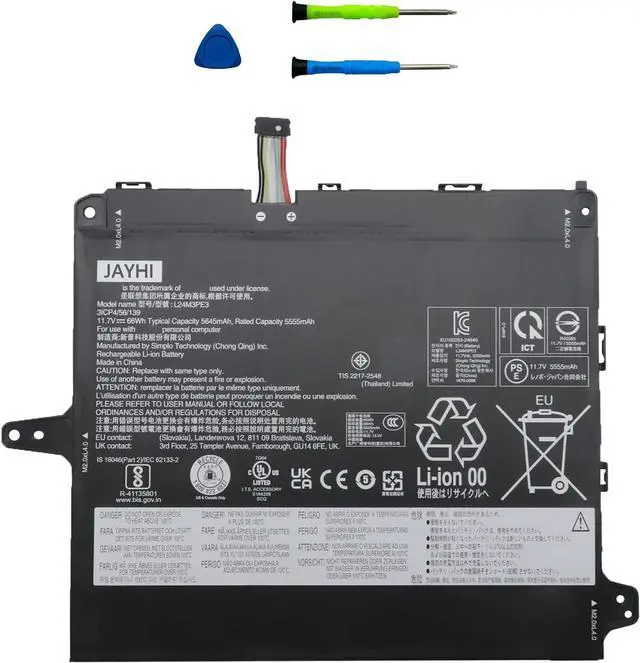 Main image of JAYHI L24M3PE3 66WH Laptop Battery SB11Q71536 5B11Q71537 11.7V 3-Cell