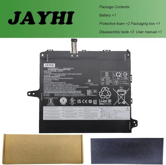 Alt view image 5 of 5 - JAYHI L24M3PE3 66WH Laptop Battery SB11Q71536 5B11Q71537 11.7V 3-Cell