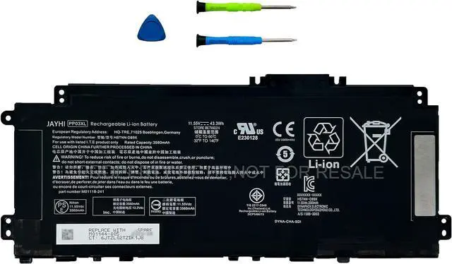 Main image of JAYHI PP03XL 43.3Wh 3560mAh Laptop Battery HSTNN-DB9X PVO3XL HSTNN-LB8S