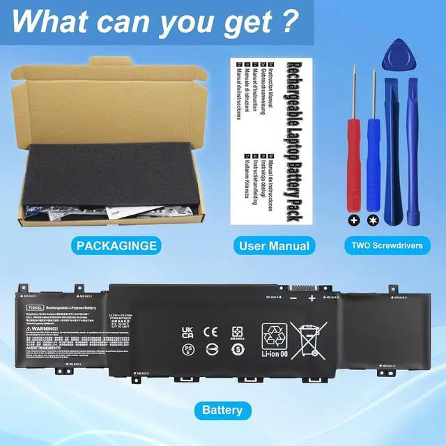 Alt view image 6 of 7 - TI04XL M24563-005 Laptop Battery Replacement for HP Envy 17 Envy 17-CH 17-CH0000NB 17-CH0027UR 17M-CH 17M-CH0013DX Series Compatible with HSTNN-IB9T M24420-1C1 M24420-1D1 TI04055XL