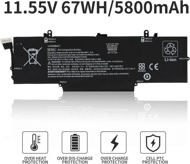 Alt view image 5 of 7 - BE06XL Laptop Battery Compatible with HP Elitebook 1040 G4 Folio 14-Inch Series Notebook HSTNN-IB7V HSTNN-DB7Y 918045-1C1 918045-171 918045-2C1 918108-855 HSN-Q02C