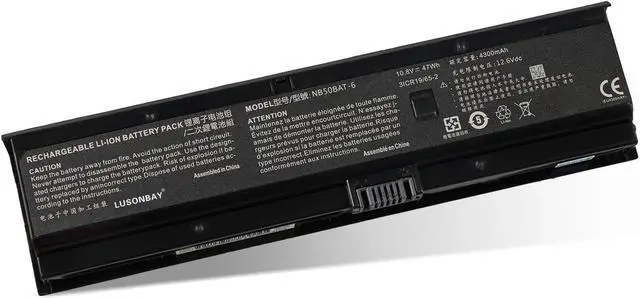 Main image of NB50BAT-6 Laptop Battery for Clevo NB50TK1 NB50TJ1 NB50TL NB50TZ NB60TA Hasee DD3 Plus ZX6-CP5S ZX6-CP5S1 Shinelon HUIMIEZHE DD2 Wooking 17T5 Cjscope QX-350 RX