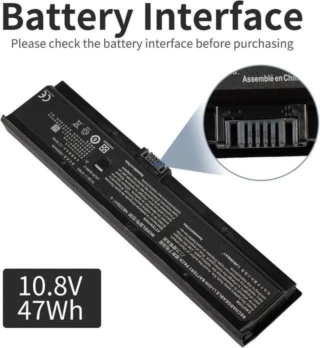 Alt view image 4 of 7 - NB50BAT-6 Laptop Battery for Clevo NB50TK1 NB50TJ1 NB50TL NB50TZ NB60TA Hasee DD3 Plus ZX6-CP5S ZX6-CP5S1 Shinelon HUIMIEZHE DD2 Wooking 17T5 Cjscope QX-350 RX
