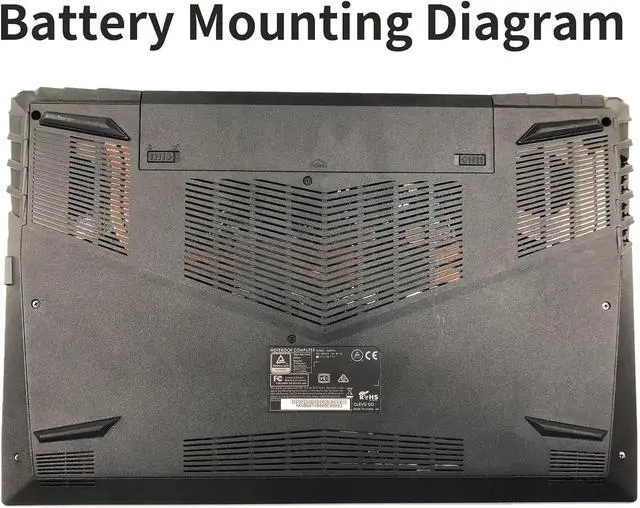 Alt view image 6 of 7 - NB50BAT-6 Laptop Battery for Clevo NB50TK1 NB50TJ1 NB50TL NB50TZ NB60TA Hasee DD3 Plus ZX6-CP5S ZX6-CP5S1 Shinelon HUIMIEZHE DD2 Wooking 17T5 Cjscope QX-350 RX