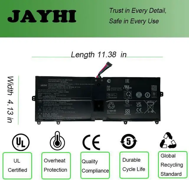 Alt view image 5 of 7 - JAYHI LBY122NM 90Wh 5800mAh Laptop Battery 15.52V
