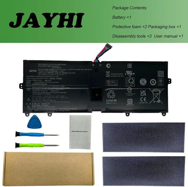 Alt view image 7 of 7 - JAYHI LBY122NM 90Wh 5800mAh Laptop Battery 15.52V