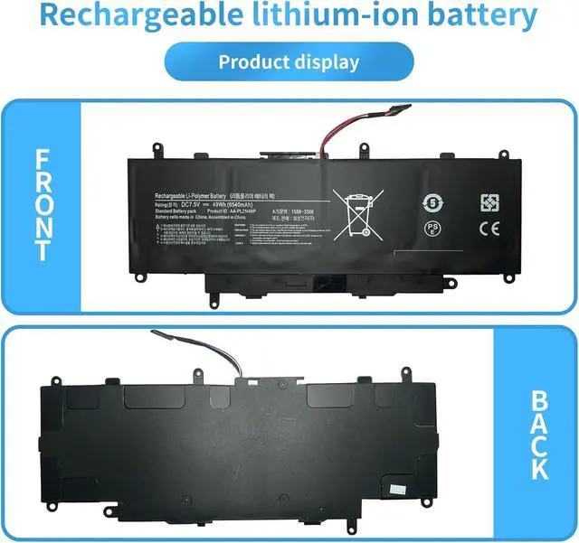 Alt view image 4 of 5 - AA-PLZN4NP Laptop Battery for Samsung ATIV PRO XE700T1C XQ700T1C-A52 XE700T1A 1588-3366 Tablet 7.5V 49Wh 6540mAh
