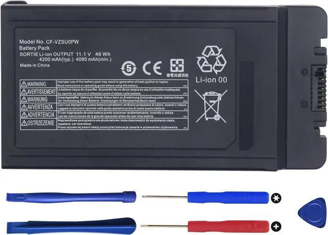 Alt view image 2 of 7 - CF-VZSU0PW CF-VZSU0PR Laptop Battery Replacement for PANASONIC TOUGHBOOK CF54 CF-54 Mk1 Series 54 Gloved Multi Touch, 54 Lite, 54 Performance, 54 Prime 46Wh 4200mAh Notebook Batteria