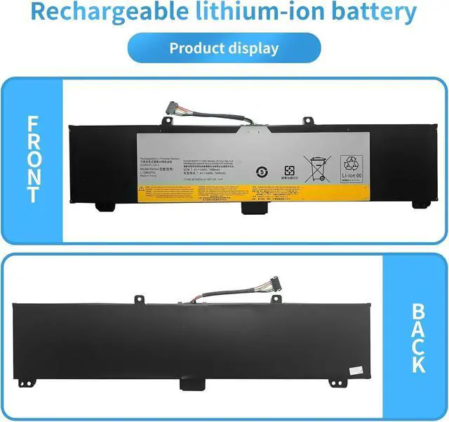 Alt view image 4 of 6 - L13M4P02 L13N4P01 121500250 121500251 5B10K10190 Laptop Battery Replacement for Lenovo Erazer Y50 Y50-70 Y50-80 Y50P Y50P-70 Y70 Y70-70 Series(7.4V 54Wh)