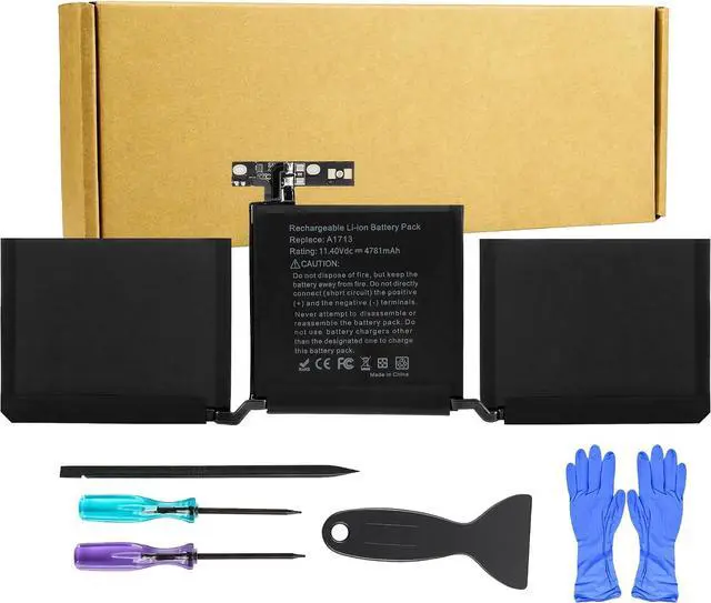 Main image of A1713 A2171 Battery for MacBook Pro 13 Inch A1708 (Late 2016, Mid 2017)