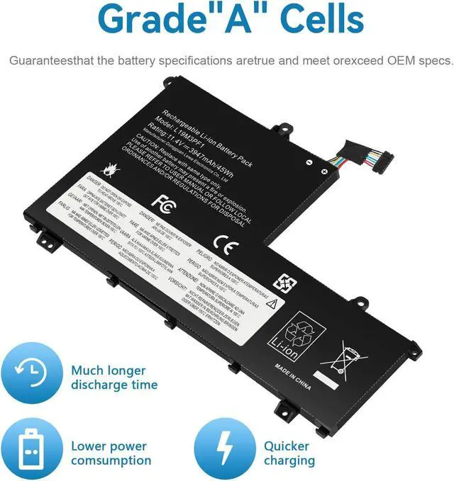 Alt view image 4 of 7 - Futurebatt L19M3PF1 Laptop Battery Replacement for Lenovo ThinkBook 15-IML 15-IIL 14-IML 14-IIL Series L19C3PF1 L19D3PF1 L19L3PF1 L19M3PF2 L19C3PF9 L19M3PF9 L19L3PF8 L19D3PF2