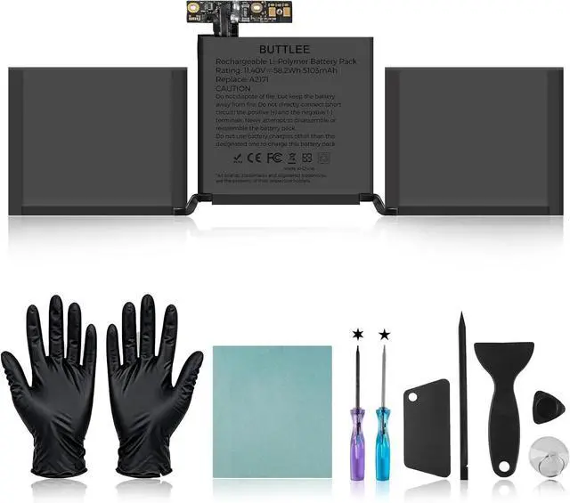 Main image of A2171 Battery Replacement for MacBook Pro 13-inch A1708(2016,2017) A2159(2019) A2289(2020) A2338(2020,2022)