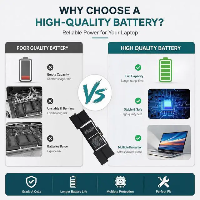 Alt view image 6 of 7 - A1953 Laptop Battery for MacBook Pro 15 Inch A1990 (Mid 2018 2019)