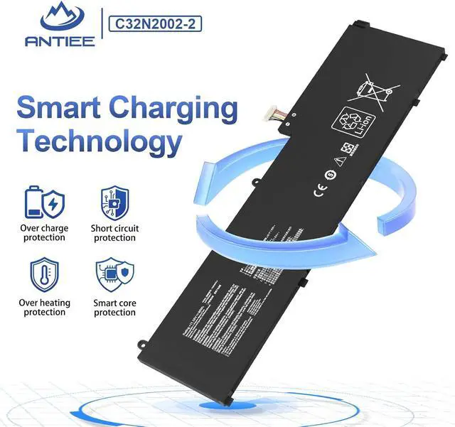 Alt view image 5 of 7 - ANTIEE 96Wh C32N2002-2 Laptop Battery Replacement for Asus ZenBook Pro 15 Flip OLED UP6502ZA UP6502ZA-M8006W UP6502ZD UP6502ZD-M8007W Series 0B200-04230000 3ICP7/54/64-2 8380mAh 11.55V