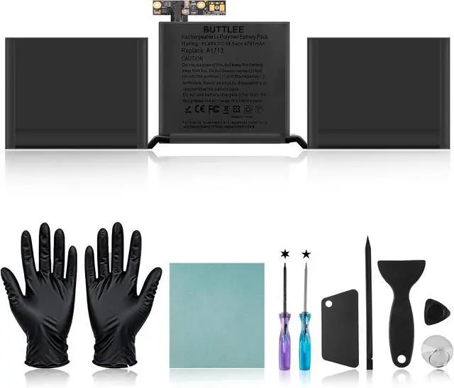 Main image of A2171/A1713 Battery Replacement for MacBook Pro A1708(2016,2017) A2159(2019) A2289(2020) A2338(2020,2022) 13-inch