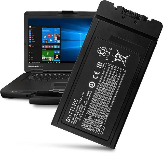 Main image of CF-54 Battery for Panasonic Toughbook CF-54 Series Compatible with CF-VZSU0PR CF-VZSU0PW CF-VZSU0GW Replaces CF-54 Mk1 Mk2 Mk3 54 Gloved Multi Touch