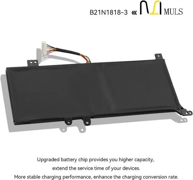 Alt view image 5 of 7 - MULS B21N1818-3 C21N1818-3 Laptop Battery for Asus Vivobook A409M A409J