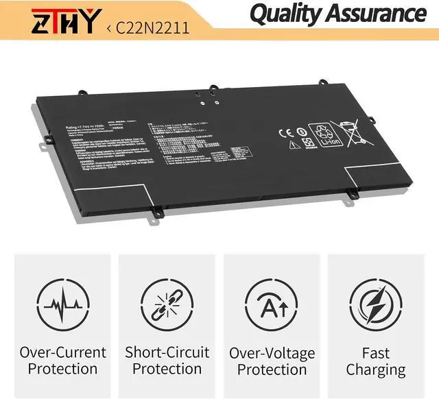 Alt view image 3 of 7 - C22N2211 Laptop Battery for Asus Zenbook 14 Q425MA Q415MA UX3405CA UX3405MA