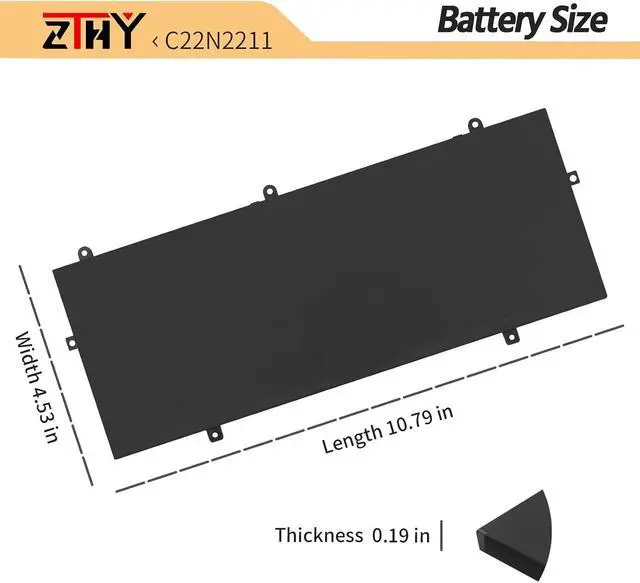 Alt view image 7 of 7 - C22N2211 Laptop Battery for Asus Zenbook 14 Q425MA Q415MA UX3405CA UX3405MA