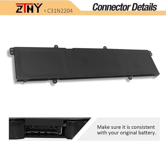 Alt view image 4 of 7 - C31N2204 Laptop Battery Replacement for Asus Vivobook Go 14 E1404GA E1404FA