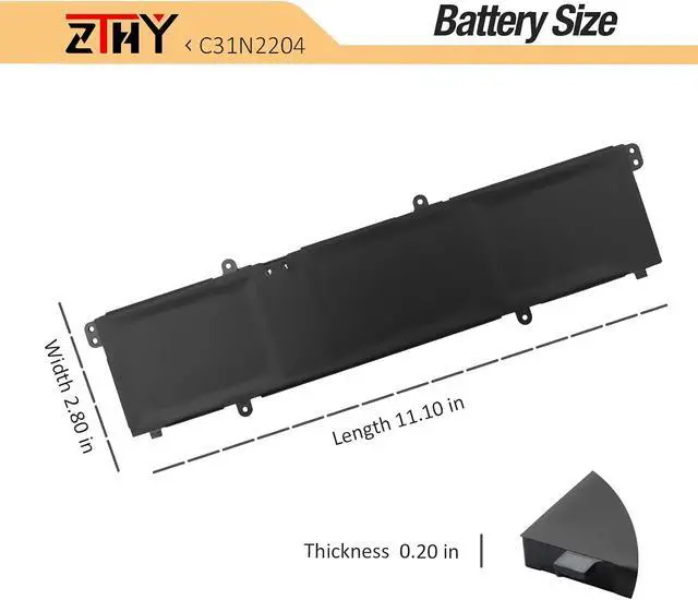 Alt view image 6 of 7 - C31N2204 Laptop Battery Replacement for Asus Vivobook Go 14 E1404GA E1404FA