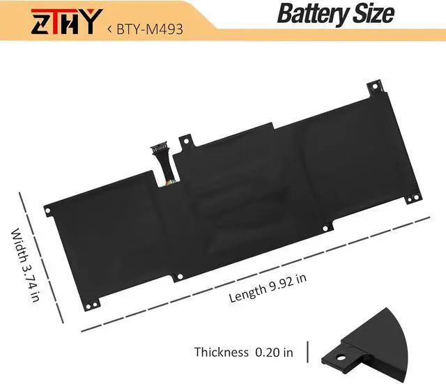 Alt view image 6 of 7 - BTY-M493 Laptop Battery Replacement for MSI Modern 14 B11 B11MOU Series