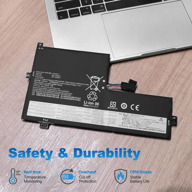 Alt view image 4 of 6 - 47Wh L22M3P71 L22C3P71 Battery Replacement for Lenovo 100w 300w 500w