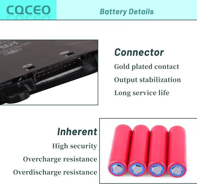 Alt view image 3 of 7 - C22N2211 Laptop Battery Replacement for Asus Zenbook 14 Q415MA-U5512 Q425MA-U71TB OLED UX3405CA UX3405MA UX3405ZA UX3405VA Series 0B200-04400000 2ICP5/49/120-2 7.74V 75Wh 9702mAh
