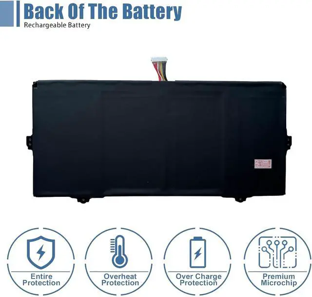 Alt view image 4 of 6 - AA-PBMN4MR Laptop Battery Replacement for Samsung Galaxy Book Pro 360 NP930XDB NP935XDB NP930XED Series15.44V 63.0Wh 4081mAh