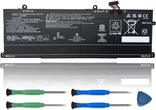 Main image of WE04XL Laptop Battery Replacement for HP Spectre X360 14-EU 2-in-1 Envy X360 16-AC 16-AD 2-in-1 Pavilion Plus 16-AB 16T-AB Pavilion Plus 14-EW 14-EY Series HSTNN-WB0F 7.72V 68Wh 8368mAh