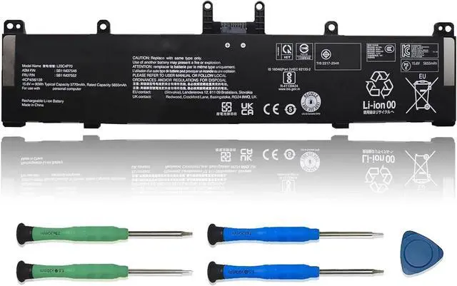 Main image of L23C4P70 Laptop Battery Replacement for Lenovo ThinkPad P1 Gen 7 (Type: 21KV 21KW) Series SB11M37548 5B11M37552 L23D4P70 SB11M37549 5B11M37553 15.6V 90Wh 5770mAh
