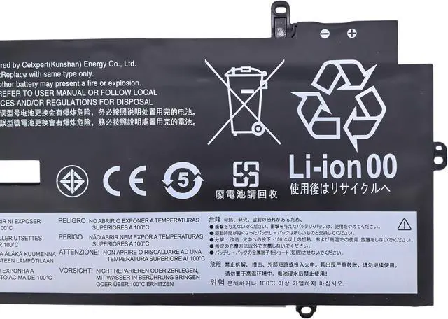 Alt view image 3 of 6 - L20C4P71 L20M4P71 Laptop Battery Replacement for Lenovo ThinkPad X1 Carbon 9th 10th 11th Gen,ThinkPad X1 Yoga 6th 7th 8th Gen 2021 2022 2023 Series L20D4P71 L20L4P71 5B10W13973 SB11M89857 -15.44V 57Wh