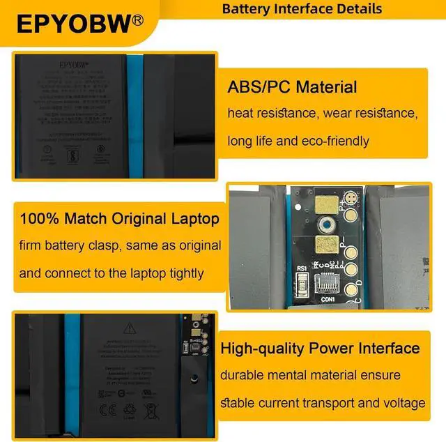 Alt view image 4 of 6 - A2519 Laptop Battery 69.6Wh Compatible with MacBook Pro 14-Inch 3.2 GHz M1 Max A2442 / M1 Pro 2021 A2442 EMC 3650 / MKGR3LL/A* / M1 Pro 10 CPU 16 GPU Series