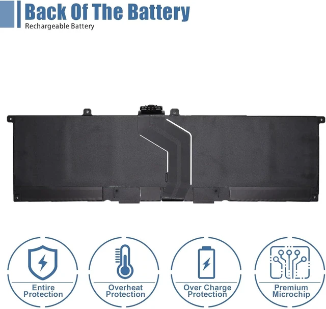 Alt view image 4 of 6 - GT83D Laptop Battery Replacement for Dell XPS 14 9440 XPS9440-7134SLV-PUS Series 7T7DY N80X2 11.7V 70Wh 5982mAh