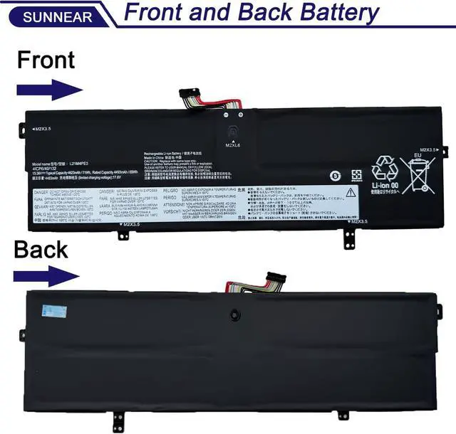 Alt view image 3 of 6 - 71Wh L21M4PE3 L21B4PE2 Laptop Battery for Lenovo IdeaPad Yoga 7 16IAP7 14IAL7 14ARB7 82QG 82QF Series Notebook L21L4PE0 SB11F38368 5B11F38372 4623mAh