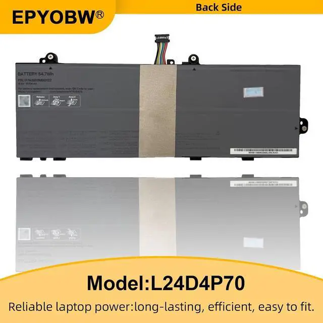 Alt view image 7 of 7 - L24D4P70 Laptop Battery 54.7Wh Compatible with Lenovo ThinkPad X13 Gen 6 / 13w 2-in-1 Gen 3 Series SB11M89923 5B11M90122 L24B4P70 SB11M89925 5B11M90124 L24M4P71 SB11M89924 5B11M90123