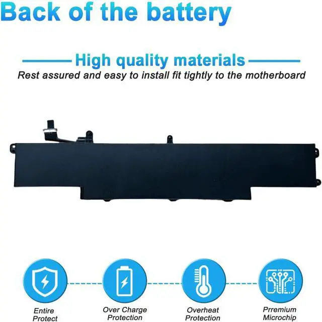 Alt view image 4 of 7 - 95Wh VS08XL M86087-005 Laptop Battery Replacement for HP ZBook Fury 16 G9, ZBook Fury 16 G10, ZBook Fury 16 G11 Mobile Workstation Series M85951-171 M85951-271 M86087-001 5907mAh
