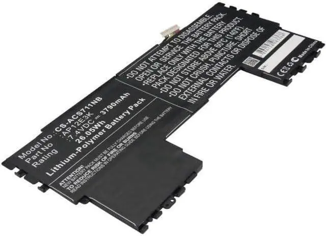 Main image of Replacement Battery for Ace'r Aspire Aspire S7 11",Aspire S7 Ultrabook IPS,Aspire S7-191,Aspire S7-191-53314G12ass,Aspire S7-191-73514G25ASS,AP12E3K,3790mAh