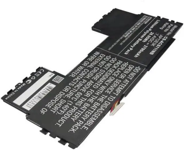 Alt view image 2 of 2 - Replacement Battery for Ace'r Aspire Aspire S7 11",Aspire S7 Ultrabook IPS,Aspire S7-191,Aspire S7-191-53314G12ass,Aspire S7-191-73514G25ASS,AP12E3K,3790mAh