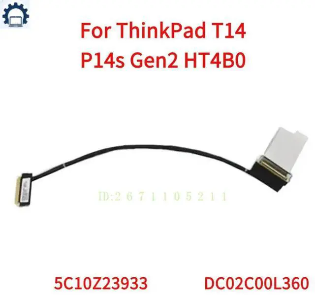 Main image of UHD LCD Cable 4K for ThinkPad T14 P14s Gen2 HT4B0 FRU 5C10Z23933 DC02C00L360