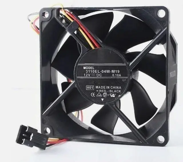 Main image of 3110EL-04W-M19 3110EL 04W M19 Cooling Fan 80 * 80 * 25mm 12V 0.10A 3 Pin Fast Delivery