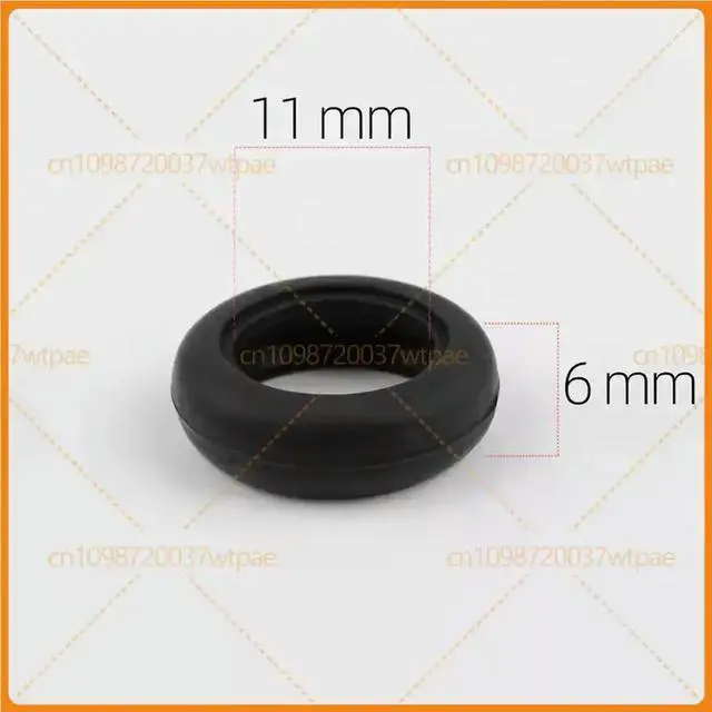 Alt view image 5 of 6 - For NICEHCK Silicone Ear Tips Non-slip Rubber Ear Pads Replacement Sleeves For Flat Head Earphones Black3 pairs