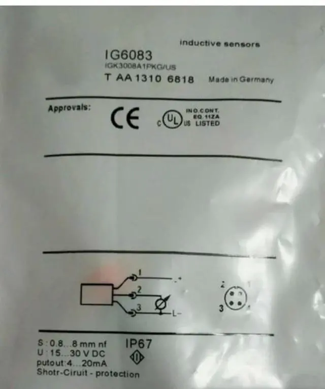 Alt view image 4 of 6 - IG6083 IGK3008A1PKG/US Proximity Switch Fast delivery