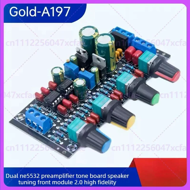 Alt view image 4 of 6 - For NE5532 HIFI Tone Preamp Board High Fidelity DIY Amplifier Front Audio Module