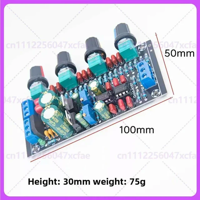 Alt view image 6 of 6 - For NE5532 HIFI Tone Preamp Board High Fidelity DIY Amplifier Front Audio Module