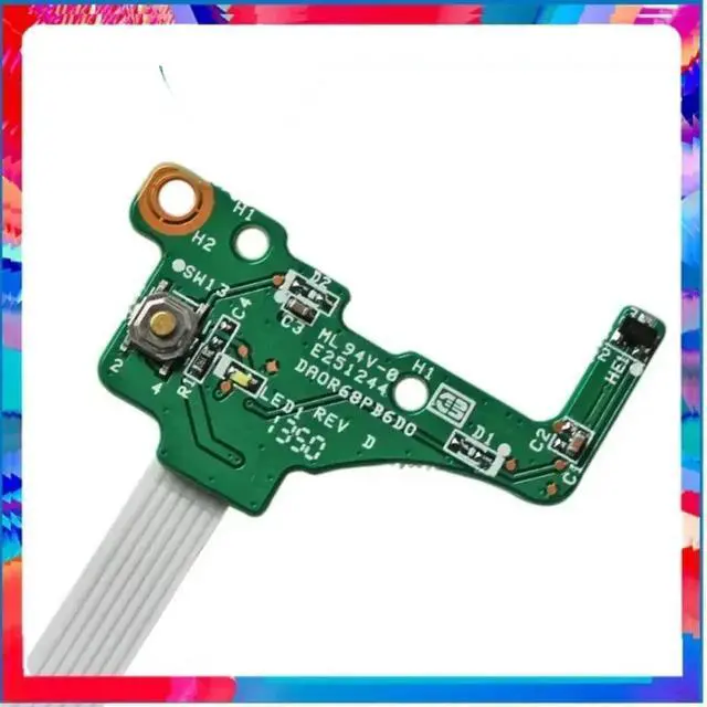 Alt view image 2 of 3 - Da0r68pb6d0 power button board for Pavilion 15ere 17ere series laptop switch board da0 r68pb0 722673 -001 17-e017dx