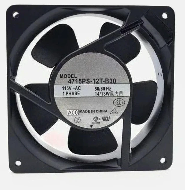 Alt view image 4 of 6 - 4715PS-12T-B30 A00 AC115V 14W 120x120x38mm Server Cooling Fan Fast delivery