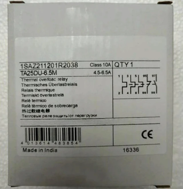 Main image of TA25DU-6.5M Button Thermal Overload Relay 4.5-6.5A Fast Delivery