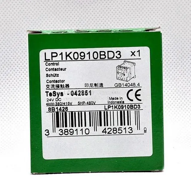 Main image of Electric LP1K0910BD3 Contactor Direct Current Voltage 1NO DC 24V 9A Coil Fast delivery