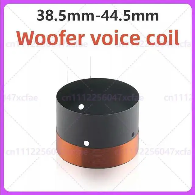 Alt view image 5 of 6 - 2pcs For 44.5mm Woofer Voice Coil Double Layer Pure Copper Wire Black Aluminum Frame 45 Core Speaker Parts